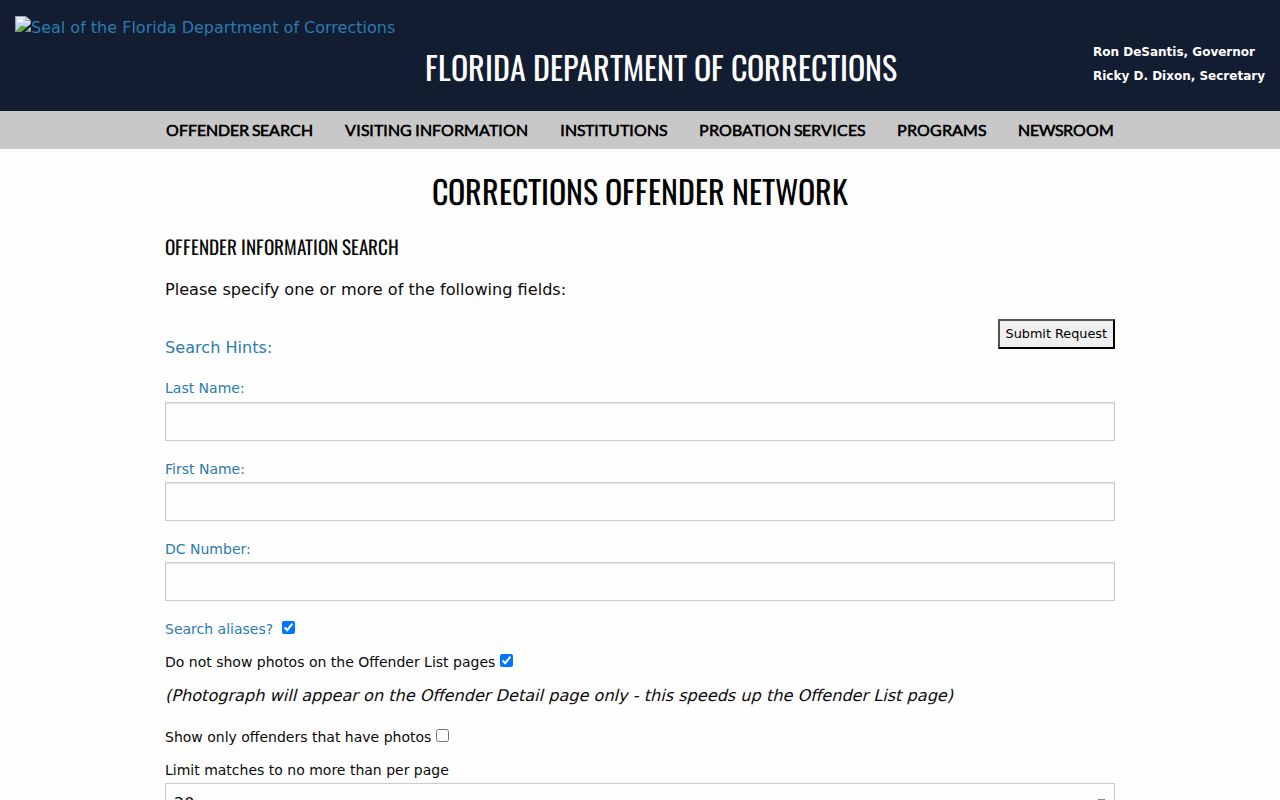 Orange County criminal records Florida corrections search